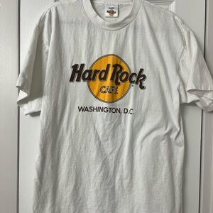 Hard Rock Cafe White and Yellow Tee